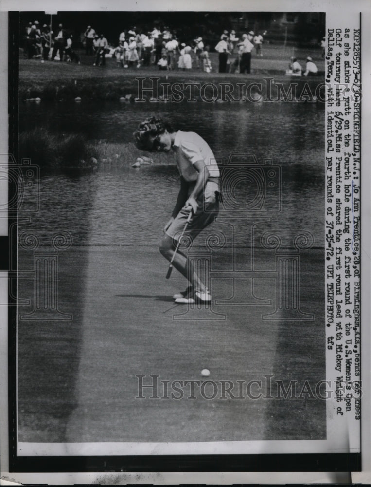 1961 Press Photo Jo Ann Prentice in US Women&#39;s Open at Springfield NJ - Historic Images