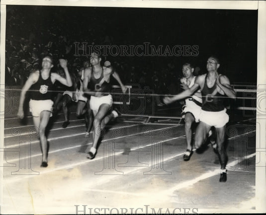1935 Press Photo Tom Moore in West Coast Relays, Sam Klopstock & Wood - Historic Images