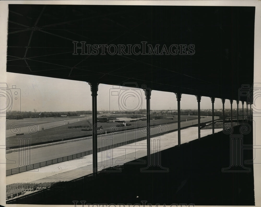 1940 Press Photo Belmont Park track in NY ready for race season - nes49503 - Historic Images