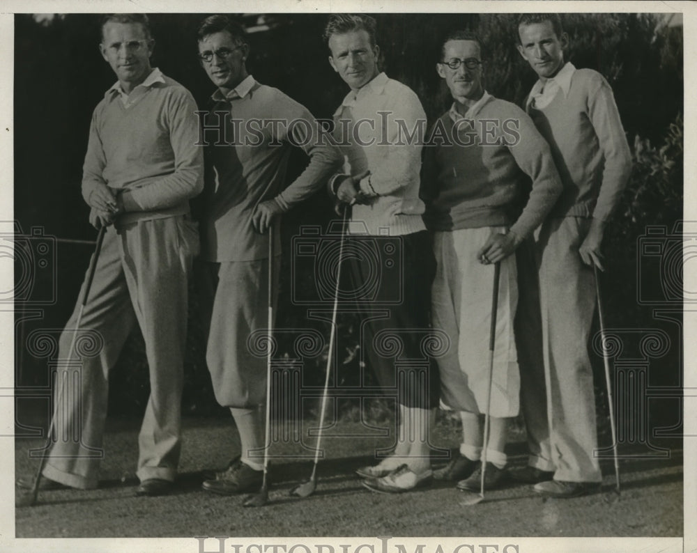 1932 Press Photo CA Amateur Handicap Golf Con, Bill, Frank, George, Joe Shea - Historic Images