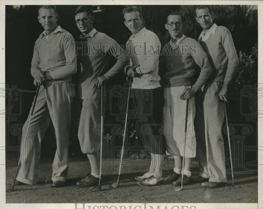 1932 Press Photo CA Amateur Handicap Golf Con, Bill, Frank, George, Joe Shea - Historic Images