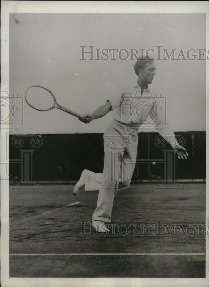1933 Press Photo Clifford Sutter at Bermuda Amateur Tennis Championships- Historic Images
