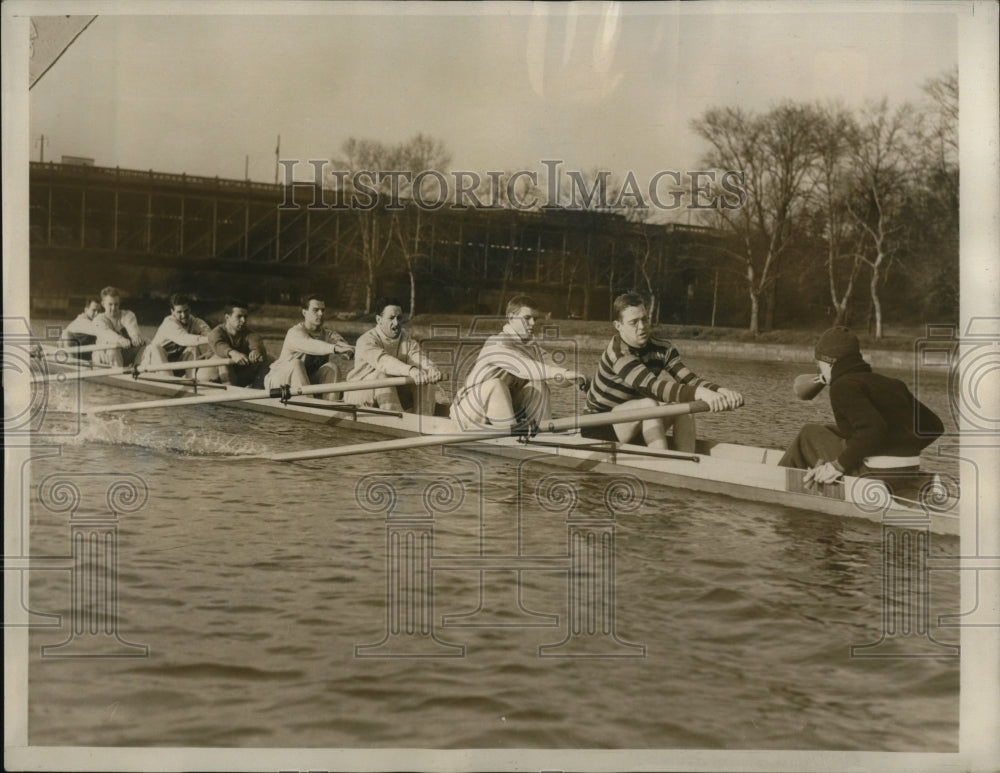 1939 Press Photo Penn crew Charles Lee, Francis Bosco, Darbin Read - nes49818 - Historic Images