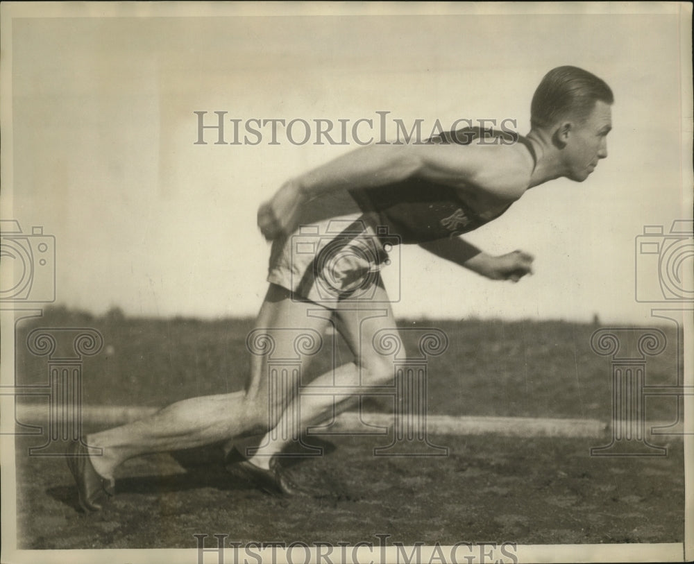 1928 Press Photo Kansas track runner Bernard Frazier - nes50606- Historic Images