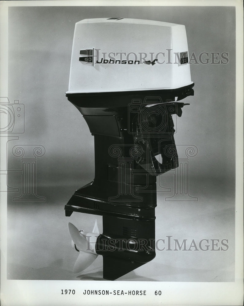 1969 Press Photo Johnson Sea Horse outboard boat motor - nes51388 - Historic Images