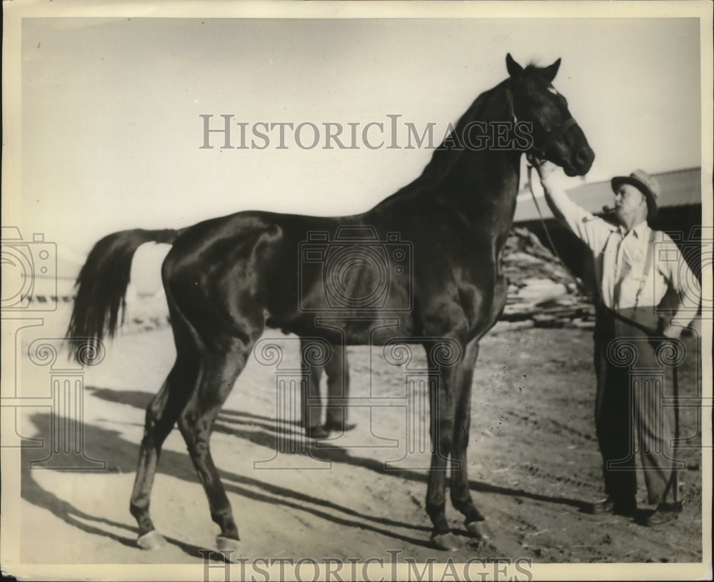 1934 Press Photo Craig Park, British challenger for 134 Agua Caliente Handicap - Historic Images