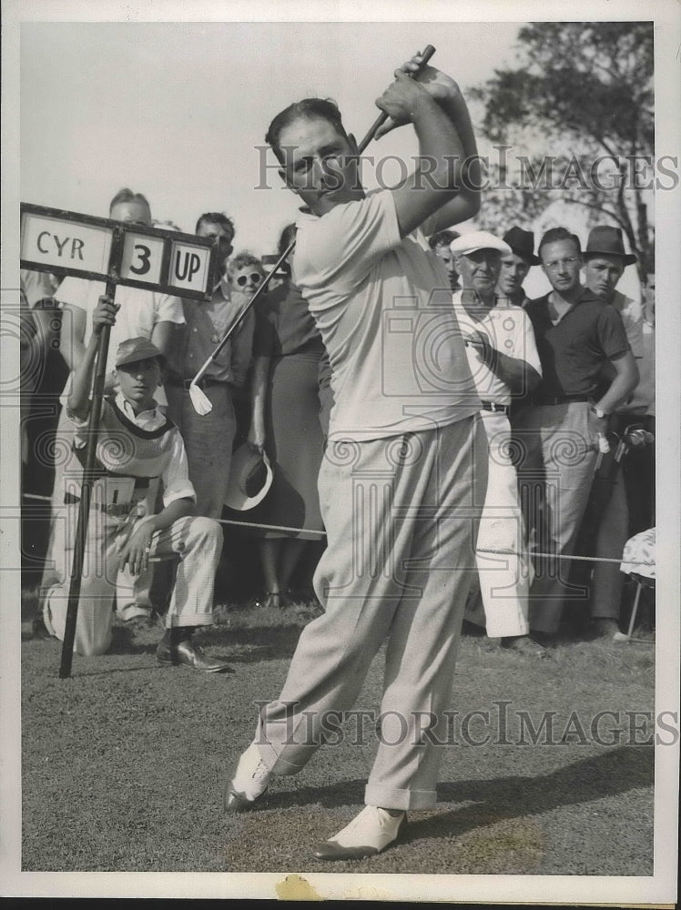 1938 Press Photo Louis Cyr at National Public Links golf at Cleveland- Historic Images