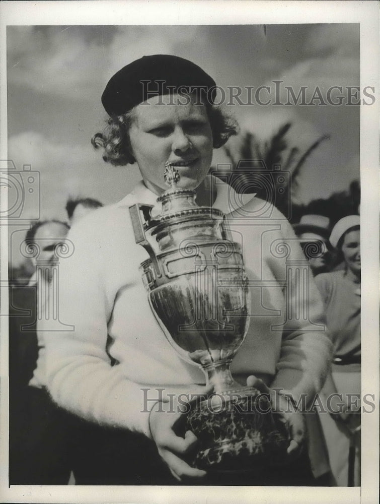 1940 Press Photo Patty Berg wins 5th time at Miami Biltmore at Coral Gables Fla - Historic Images