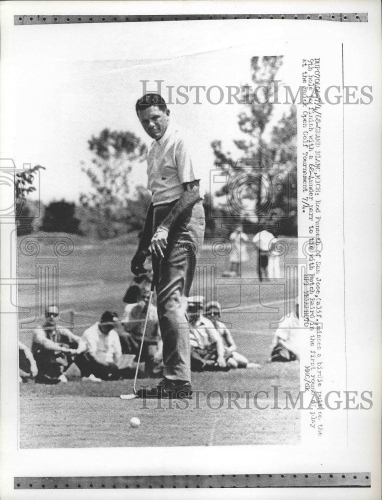 1968 Press Photo Rod Punneth, Butch Baird in Buick Open golf Grand Blanc MI - Historic Images