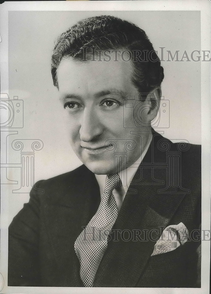 1938 Press Photo Harry McNaughton radio comedian to wed golfer Marion Turpie- Historic Images