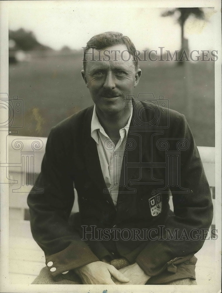 1928 Press Photo Captin GNC Morton of British Walker Cup golf team - nes53608 - Historic Images