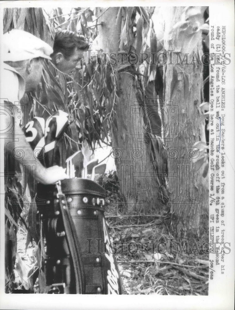 1962 Press Photo Doug Sanders in Los Angeles Open in the rough - nes53745 - Historic Images