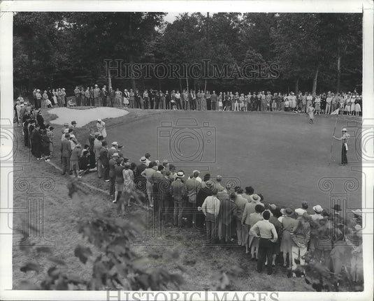1941 Press Photo Mrs AJ Page, Mrs Frank Newell Women's National golf in MA - Historic Images