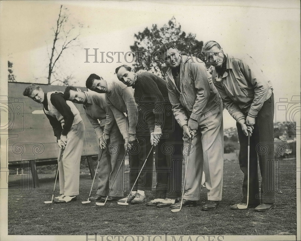 1940 Press Photo Metro league golf in NJ Jack Gerlin Jr, Ed Callan, Fred Mayer - Historic Images