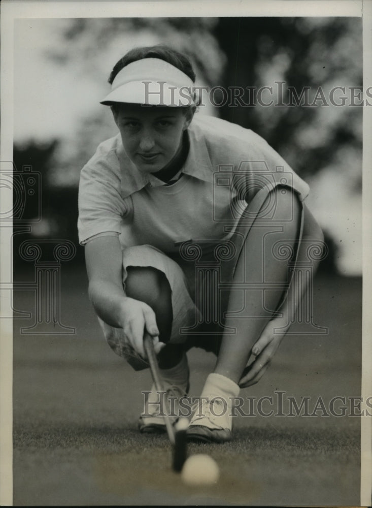 1940 Press Photo Ellamae Williams Ties with Defending Champ Elizaheth Hicks- Historic Images