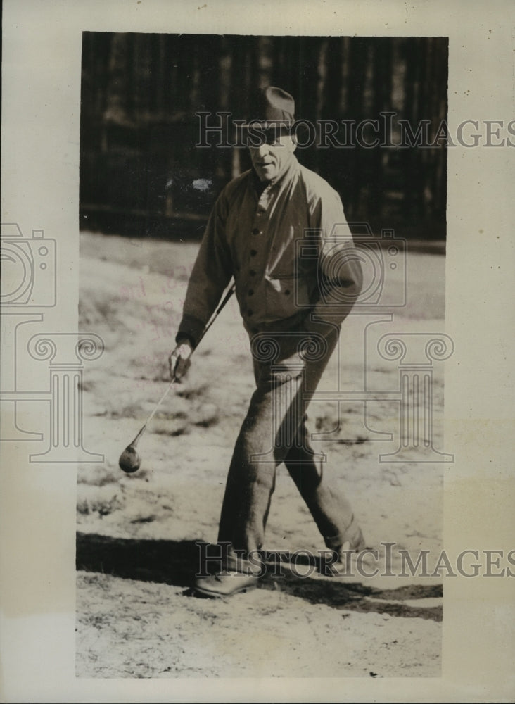 1934 Press Photo Parker Whittemore Takes Part in 14th Annual Golf Championship - Historic Images