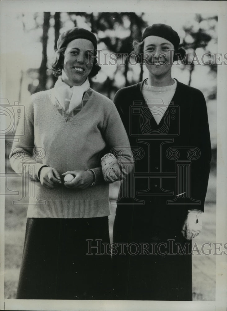 1934 Press Photo Charlotte Glutting Defeats Deborah Verry in North & South Champ - Historic Images