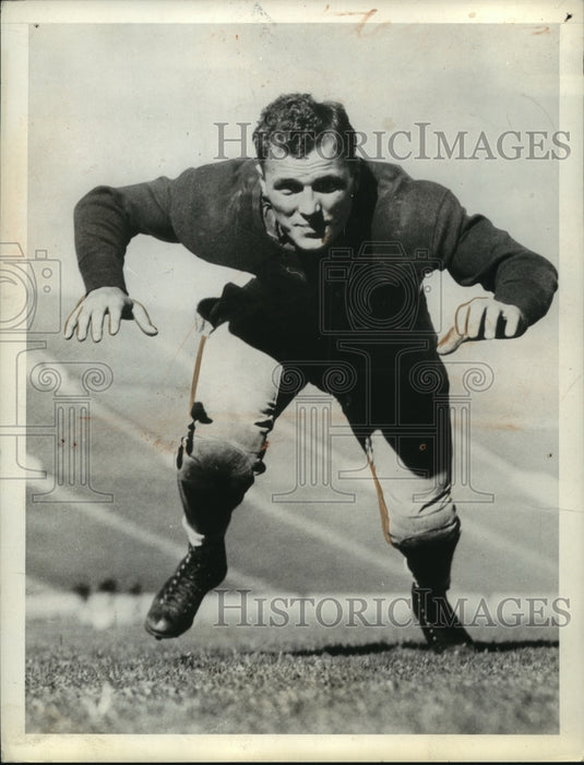 Press Photo Football Halfback Phillip Duboski Univ of Southern CA Trojans - Historic Images