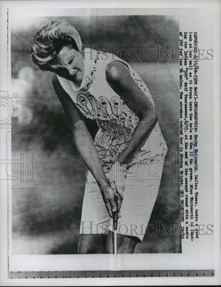 1968 Press Photo Kathy Whitworh at ladies 500 Golf tournament at Indianapolis- Historic Images