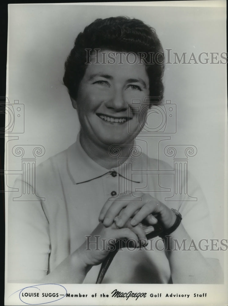 1953 Press Photo Louise Suggs member of MacGregor Golf Advisory staff - Historic Images