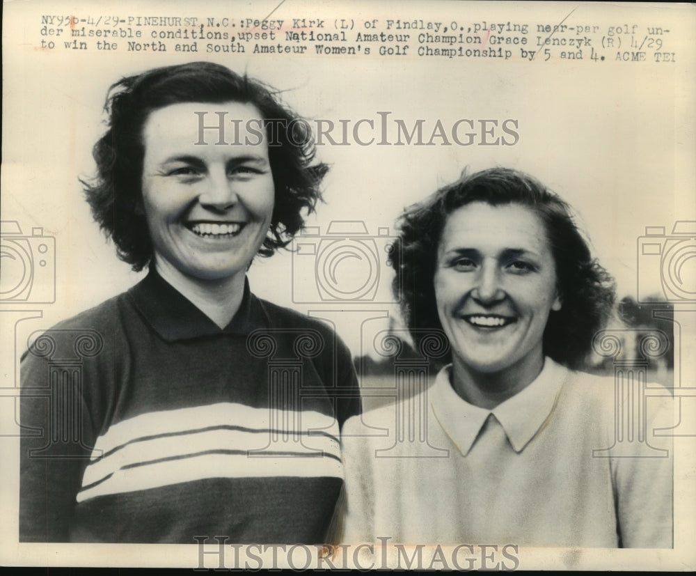 1949 Press Photo Peggy Wins North and South Amateur Golf Championship - Historic Images