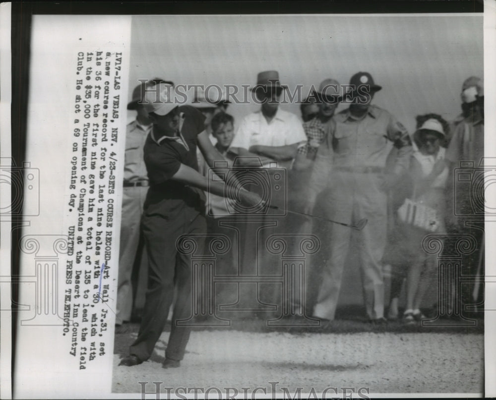 1954 Press Photo Art Wall Jr at Tournament of Champions in Las Vegas - nes55187 - Historic Images