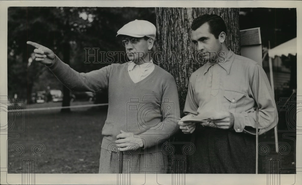 1938 Press Photo Golfers Maurice McCarthy and Bill Holt - nes55231 - Historic Images