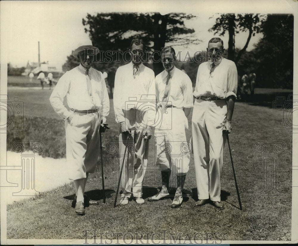 1928 Press Photo Father & Son golf tourney W Cooke & son, H Havermeyer & son- Historic Images