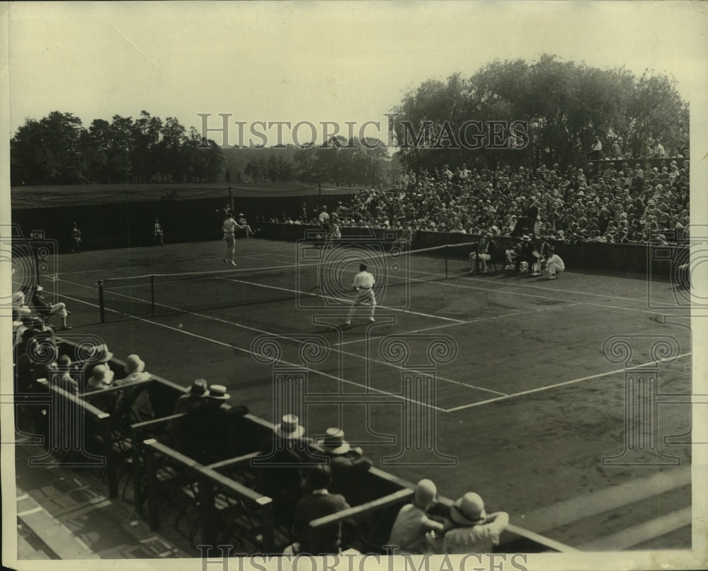1930 Press Photo View of Davis Cup match between the US and Mexico - nes55472- Historic Images