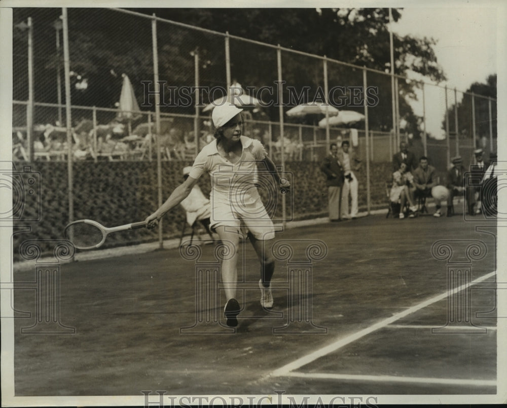 1937 Press Photo Feeda James at Heighman Cup Tennis Match - nes55542 - Historic Images