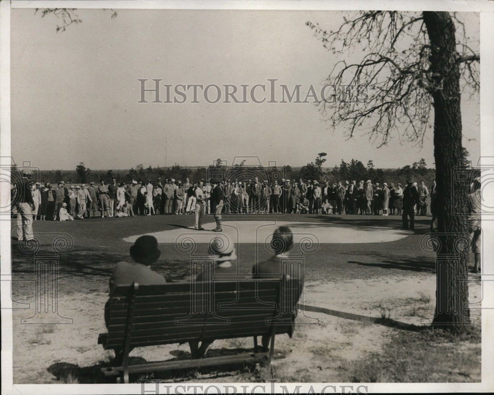 1933 Press Photo George Dunlap Jr, Jack Toomer in North & South Amateur golf - Historic Images