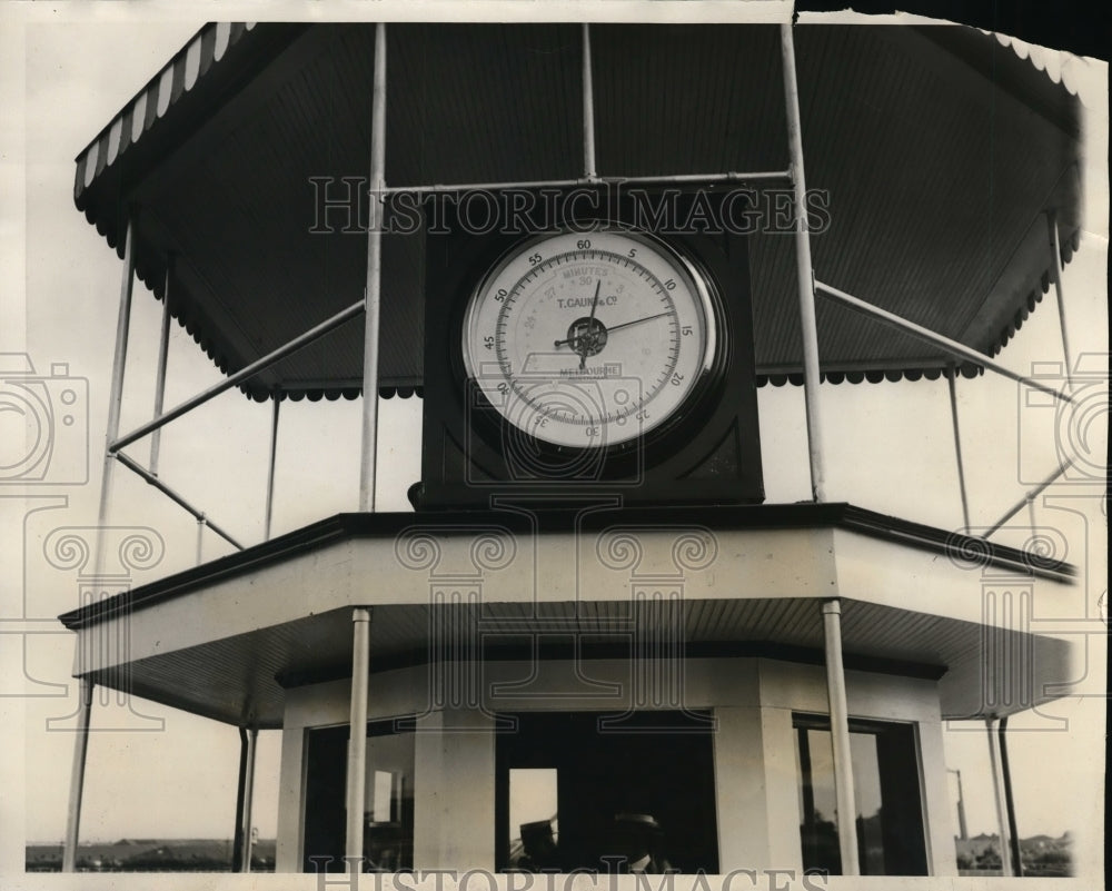 1931 Press Photo electric timer installed at Hawthorne Track near Chicago - Historic Images