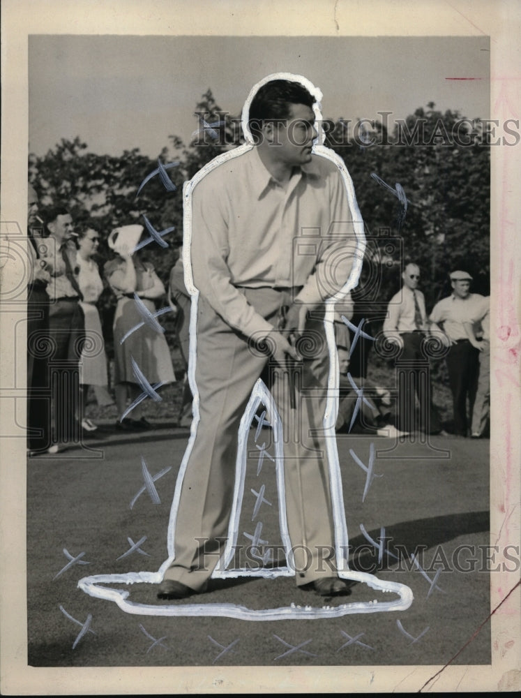 1940 Press Photo Lawson Little before National Open at Canterbury in Cleveland - Historic Images