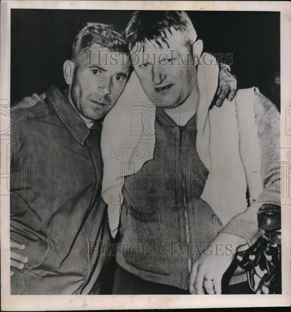 1952 Press Photo Marathon Golfers Fred Moeller and Check Matska - net01380 - Historic Images