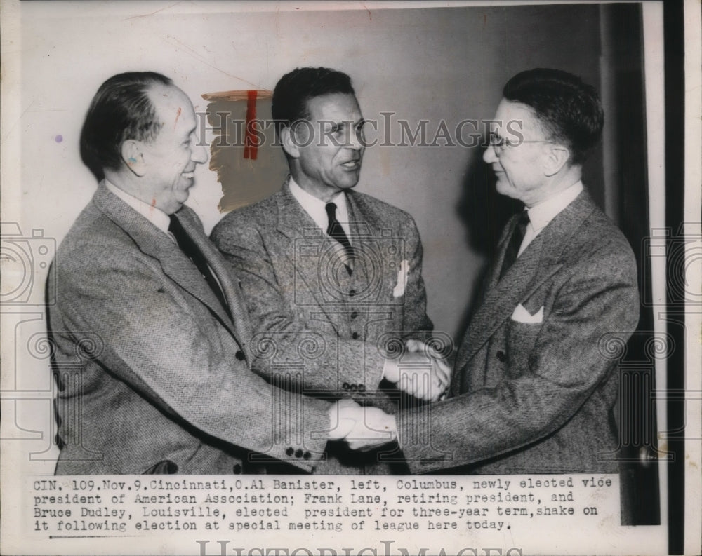 1958 Press Photo Al Bannister new vice president of American Association- Historic Images