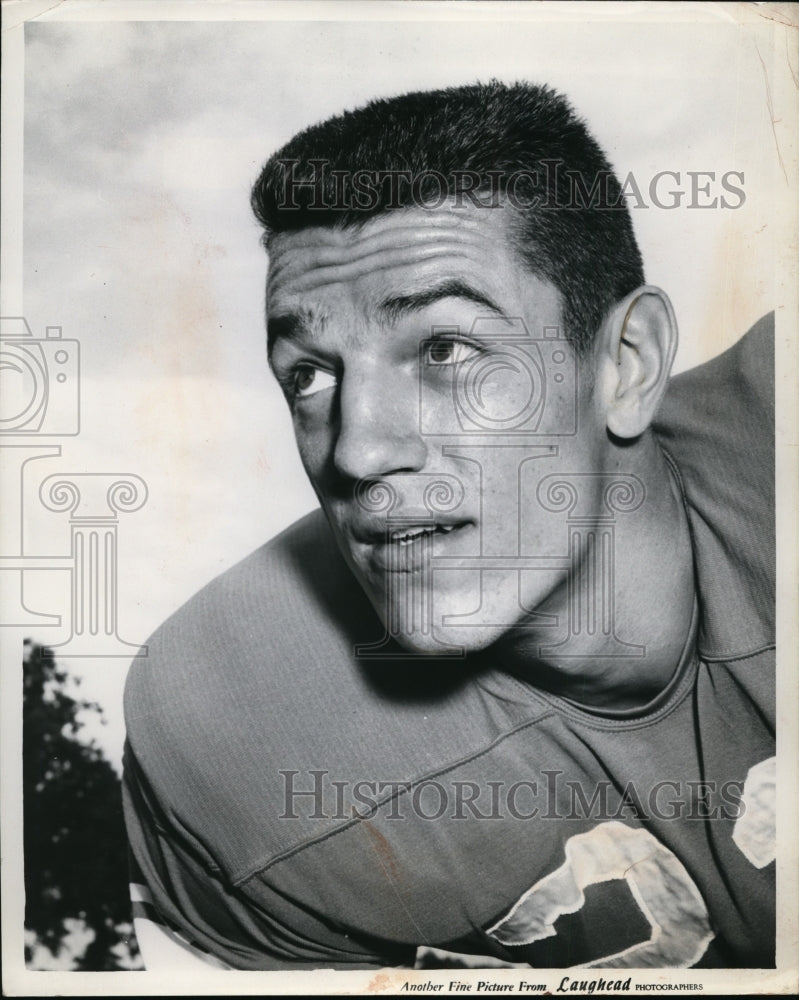 1957 Press Photo Larry Ducitt Rice University halfback - net02134- Historic Images