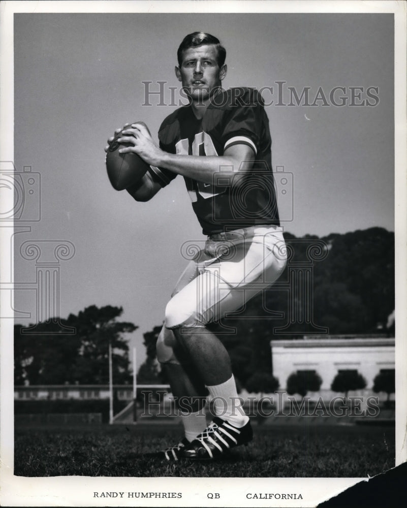1968 Press Photo University of California quarterback Randy Humphries- Historic Images