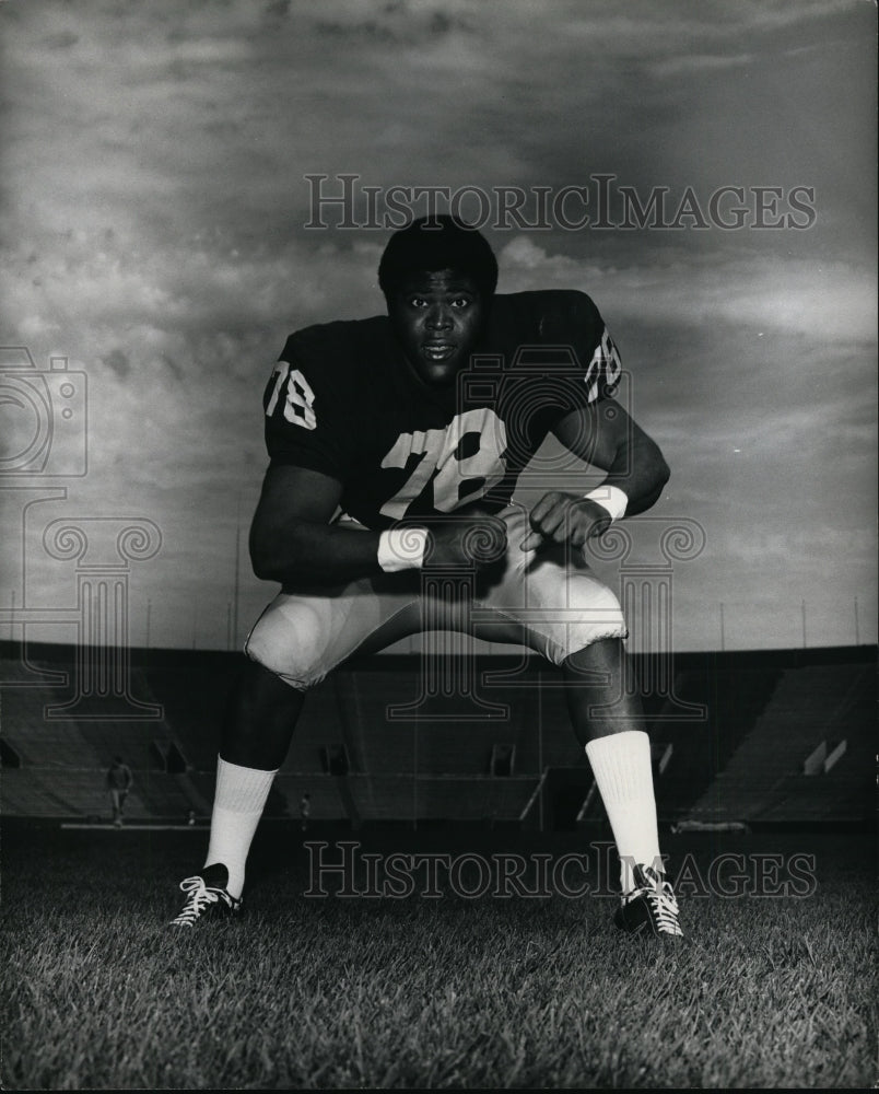 1970 Press Photo University of Minnesota tackle Alvin Hawes - net02631 - Historic Images