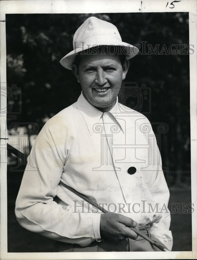 1942 Press Photo Ed Dudley president of the PGA at Atlantic City NJ course - Historic Images