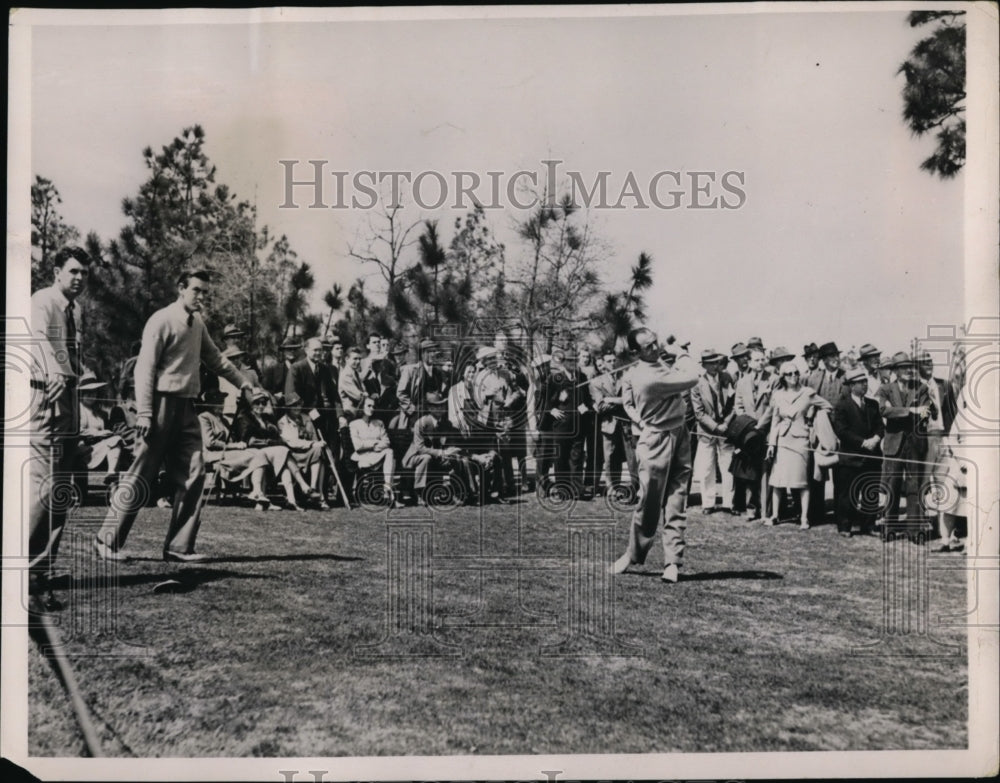 1940 Press Photo Sam Snead, Henry Picard, Jimmy McHale in North &amp; South Open - Historic Images