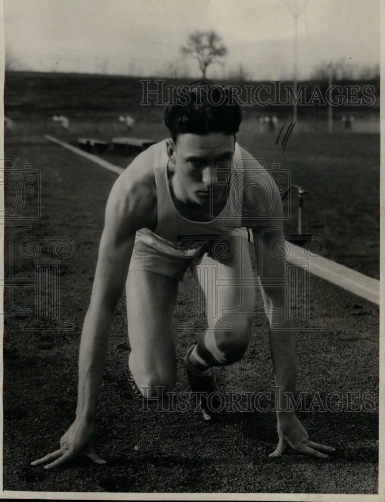 1929 Press Photo Purdue University sprinter Orval Martin - net07561 - Historic Images