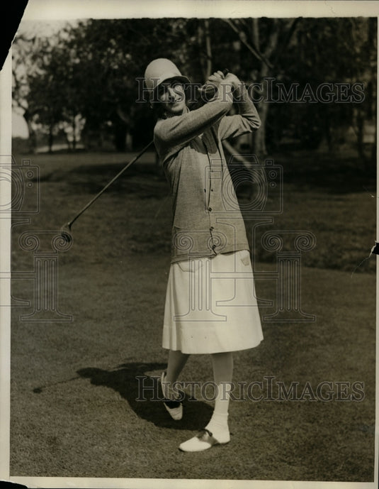 1929 Press Photo Rosalie Knapp at Long Island Women's golf championship- Historic Images
