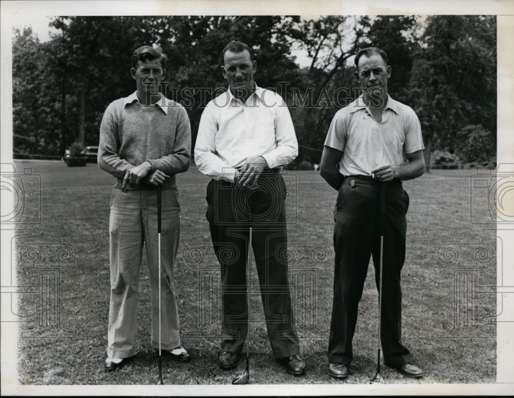 1939 Press Photo Miek, Andy, Frank Szwedko at National Publinks Golf in MD - Historic Images