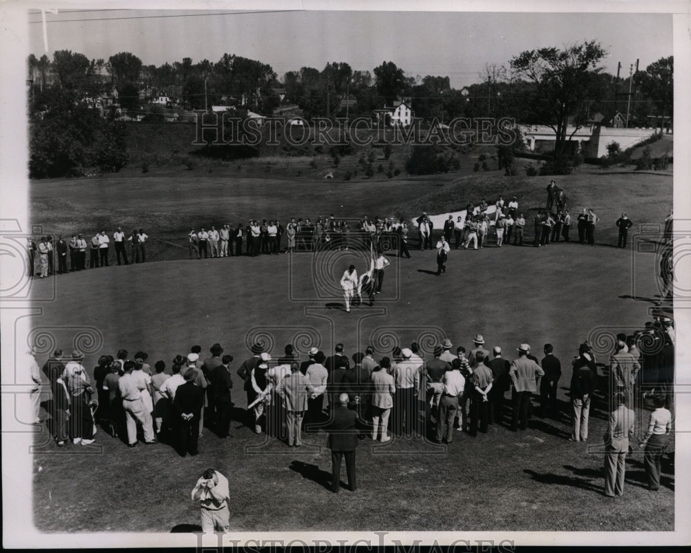 1938 Press Photo J Smith Ferebrew in Transcontinental golf in Philadelphia - Historic Images