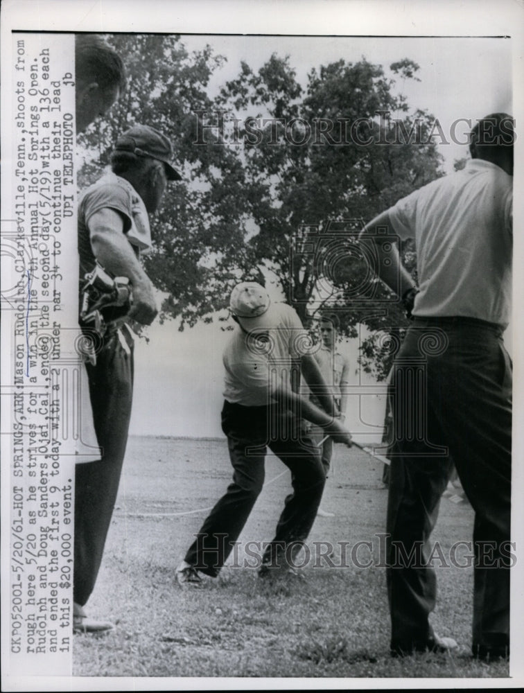 1961 Mason Rudolph, Doug Sanders in Hot Springs Open in Arkansas-Historic Images