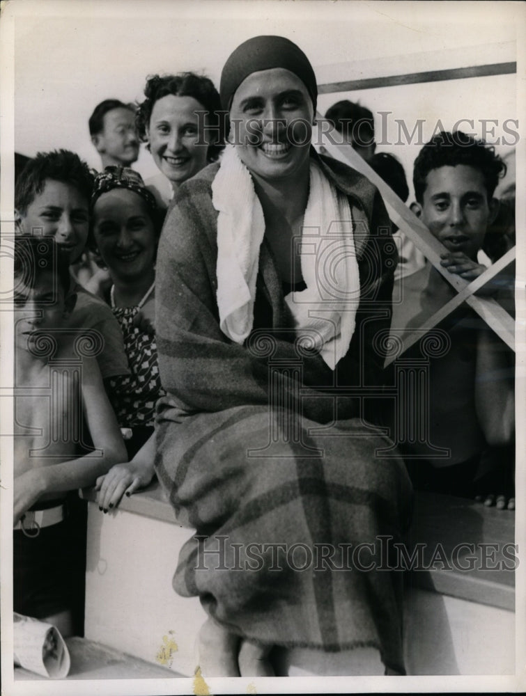 1936 Press Photo Lenore Kight National AAU swim mett 800 freestyle winner- Historic Images