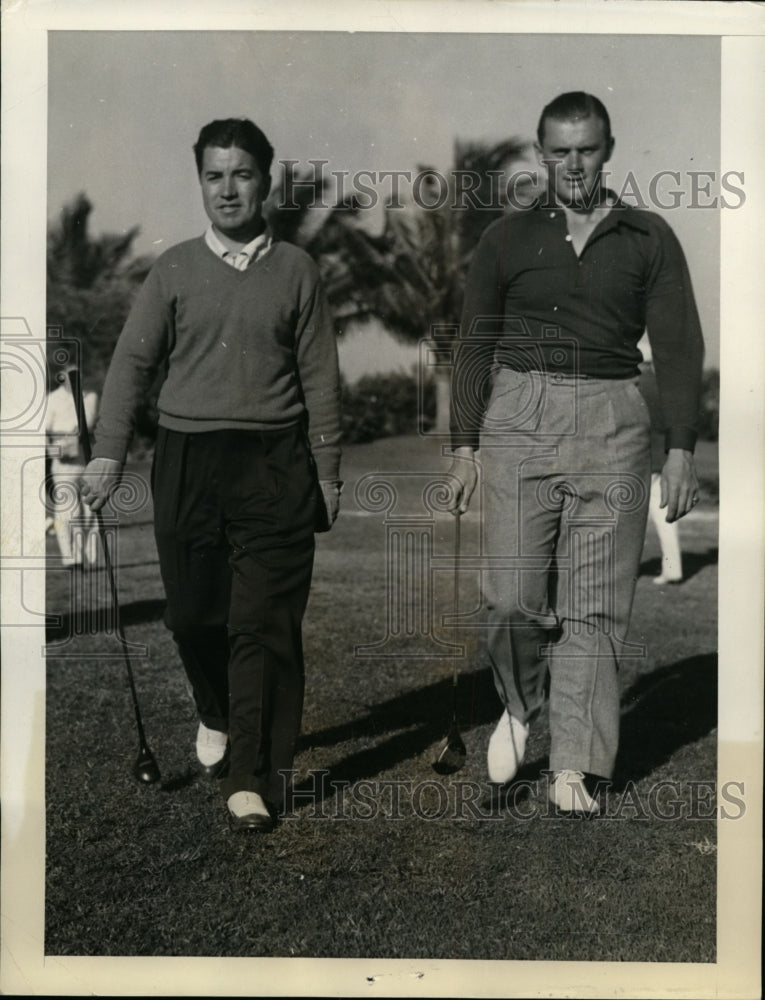 1938 Frank Allan, Charles Whitehead Florida golf tournament - Historic Images