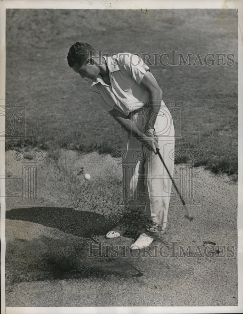 1939 Press Photo Dick Metz in PGA tournament at NYs Pomonok club - net12313- Historic Images