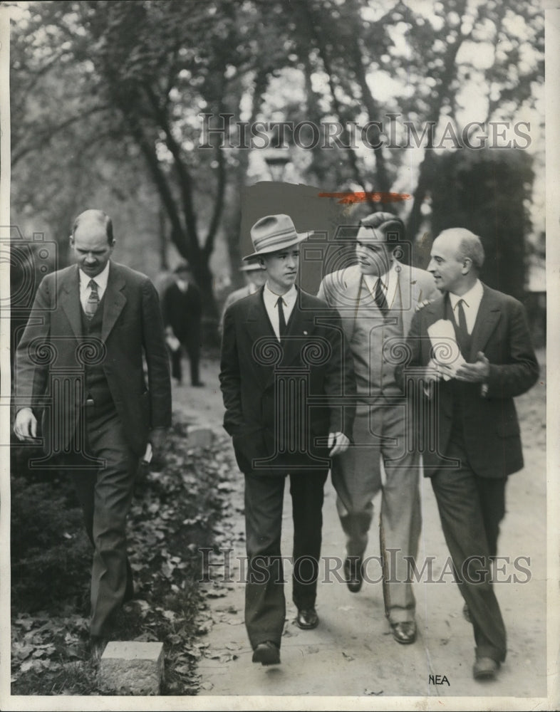 1927 Press Photo Edward K Kidwell Fall Sinclair juror & other men - net12669- Historic Images