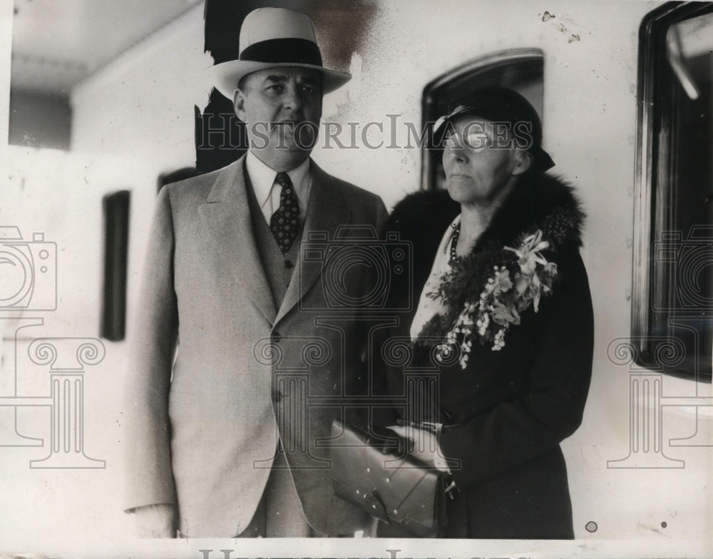 1932 Press Photo Mr &amp; Mrs CC Teague president CA Fruit growers board - net13759 - Historic Images